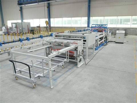 Cage mesh production line